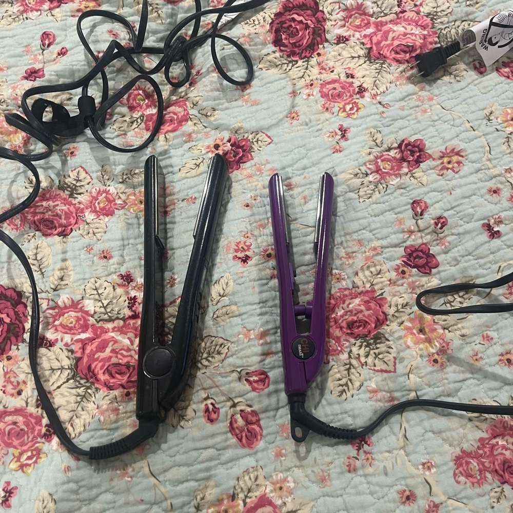 Chi flat iron 1 well used 1 travel